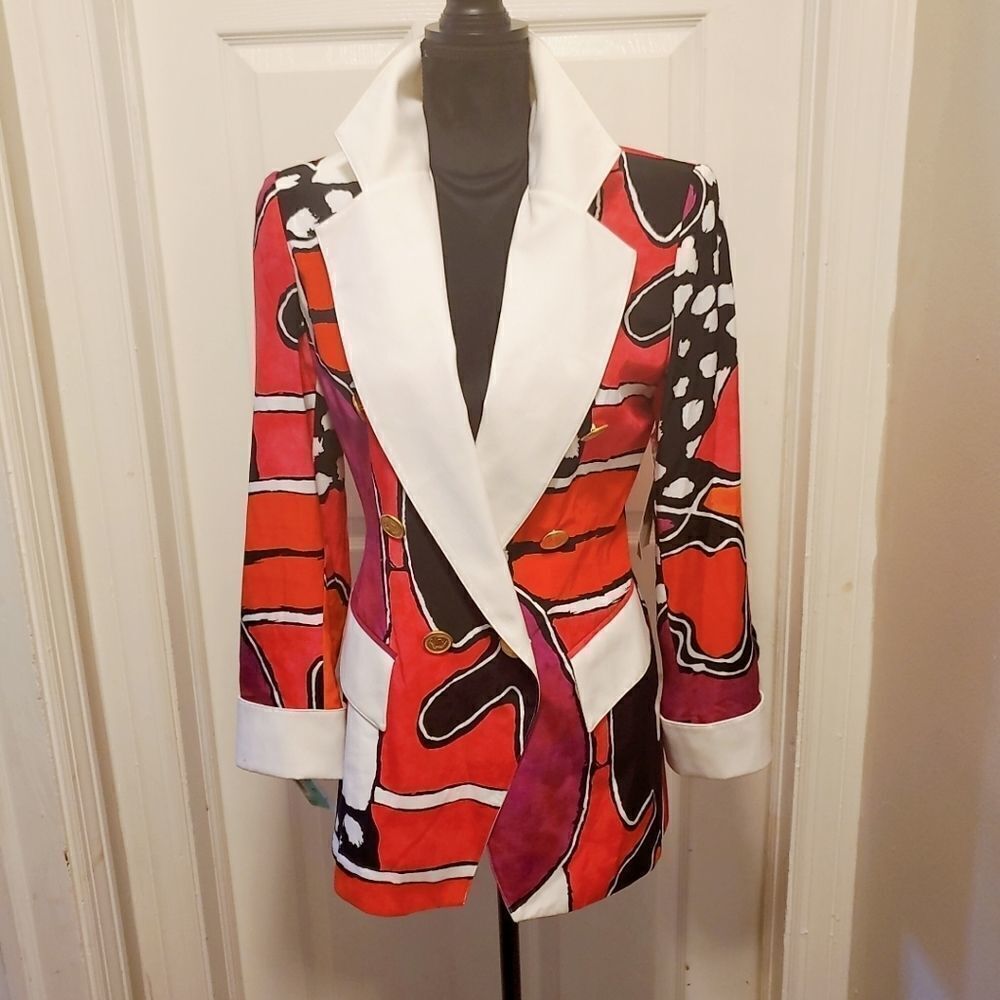 DINA BAR-EL for Hitachi Multicolor Blazer Size Sm New with Tag